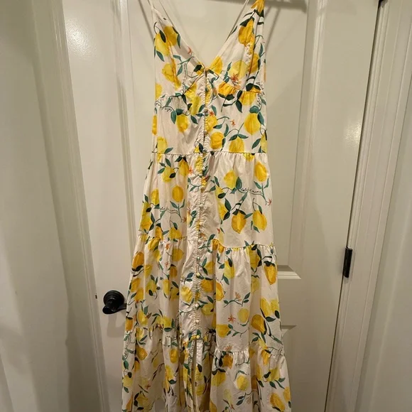H&M Lemon Print Maxi Dress - Yellow and Green - Picture 2 of 5